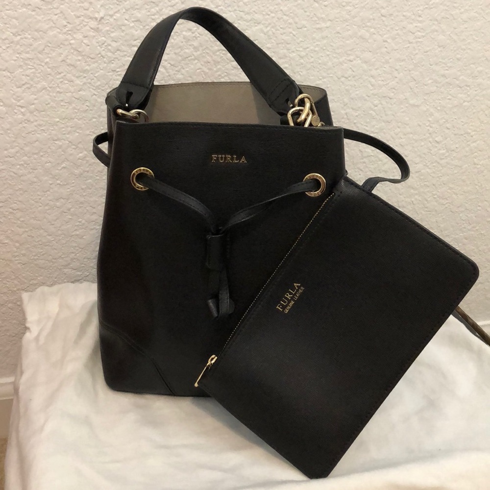 Furla Leather Bucket Bag